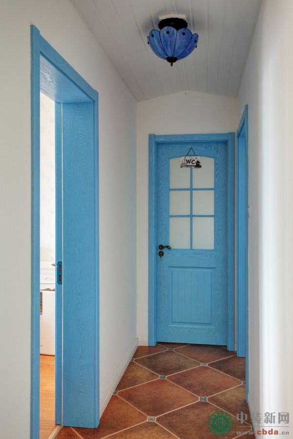 地中海风格住宅设计作品《情蓄向日葵》——走廊