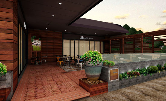 轻食概念餐厅设计 LE乐咖啡于7月5日试营业