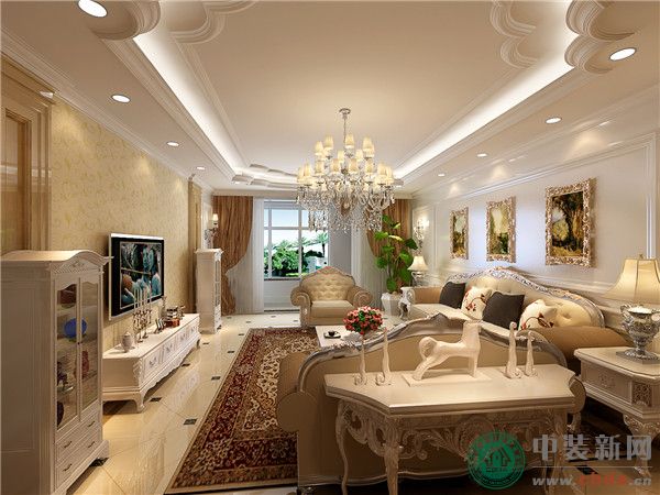 陈超设计作品：新古典欧式豪宅设计——客厅