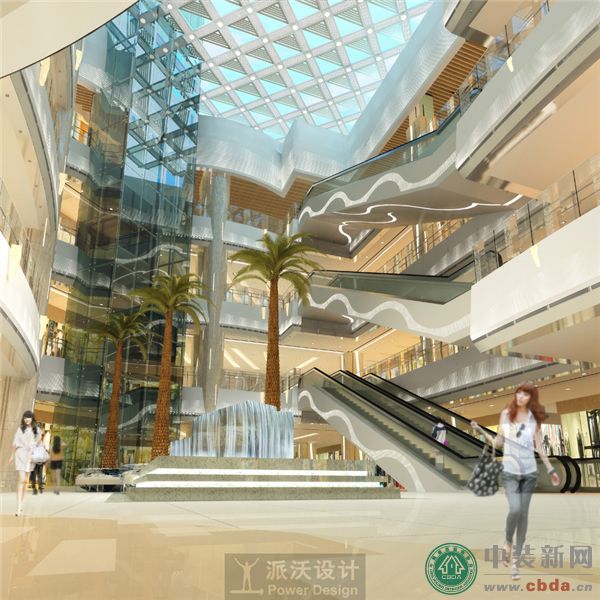 派沃作品：西安大唐西市国际购物中心效果图 3#挑空